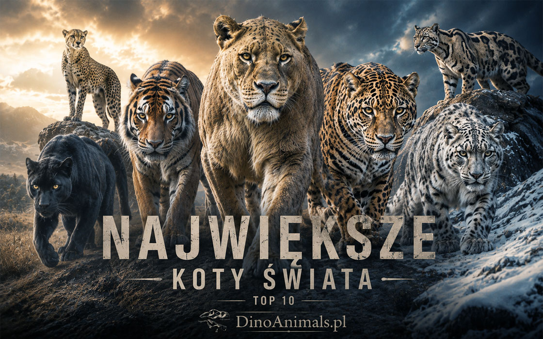 Największe koty świata TOP 10 by DinoAnimals.pl