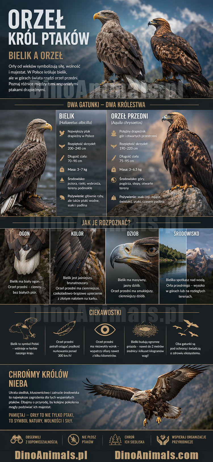 Orzeł - Infografika by DinoAnimals
