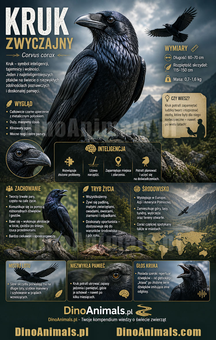 Kruk Infografika by DinoAnimals.pl