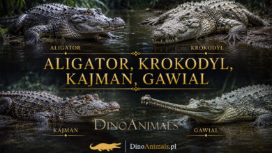Aligator, Krokodyl, Kajman, Gawial