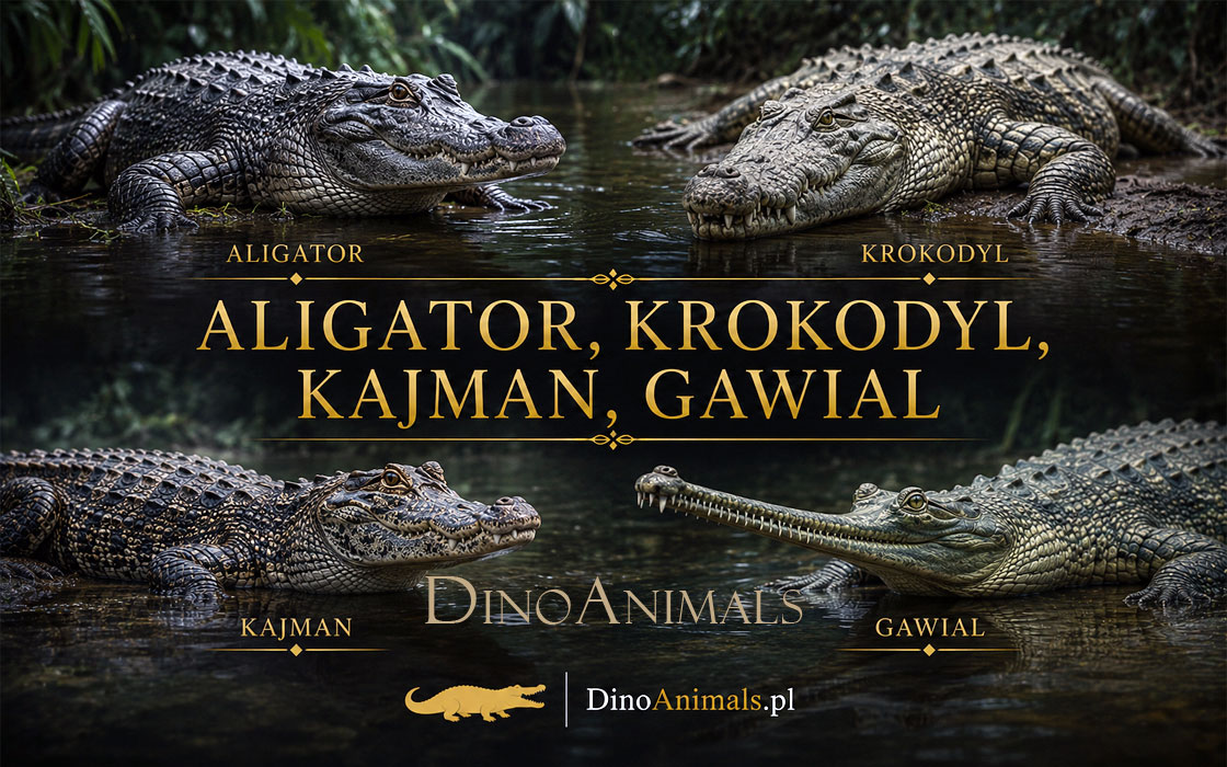 Aligator, Krokodyl, Kajman, Gawial