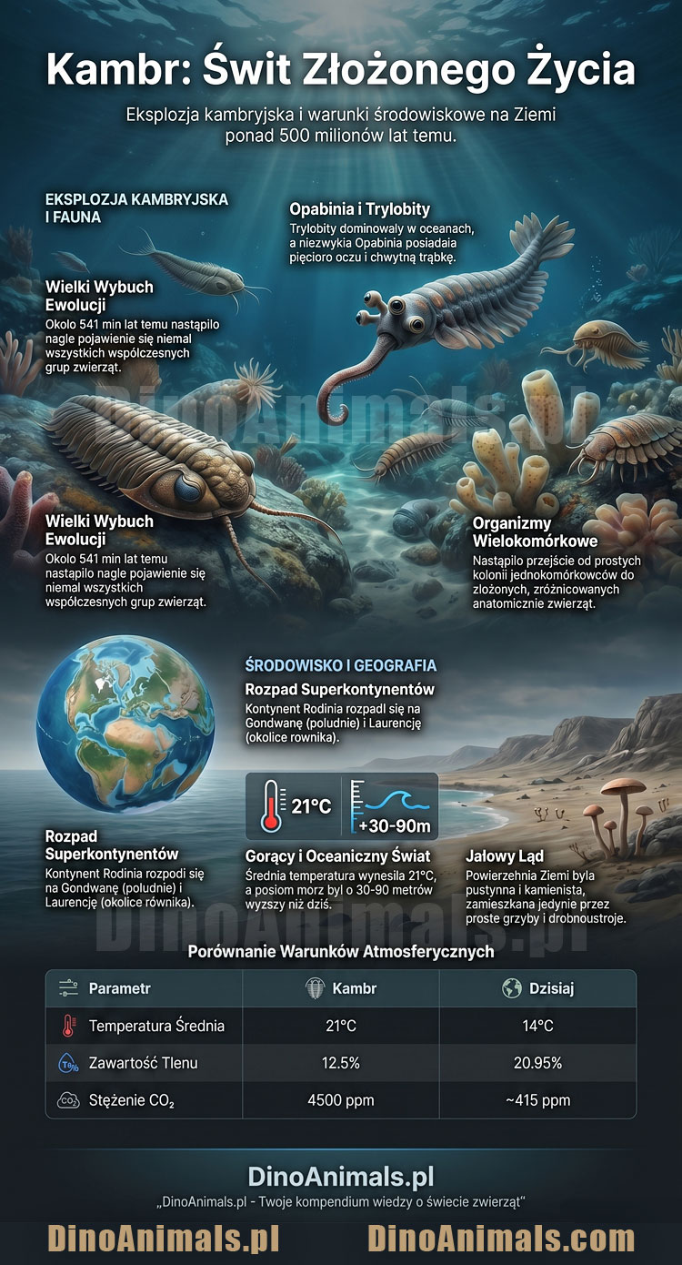Kambr Infografika by DinoAnimals.pl