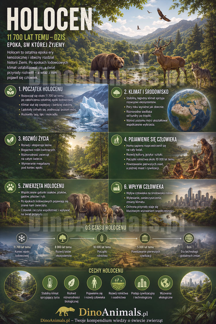 Holocen Infografika by DinoAnimals.pl