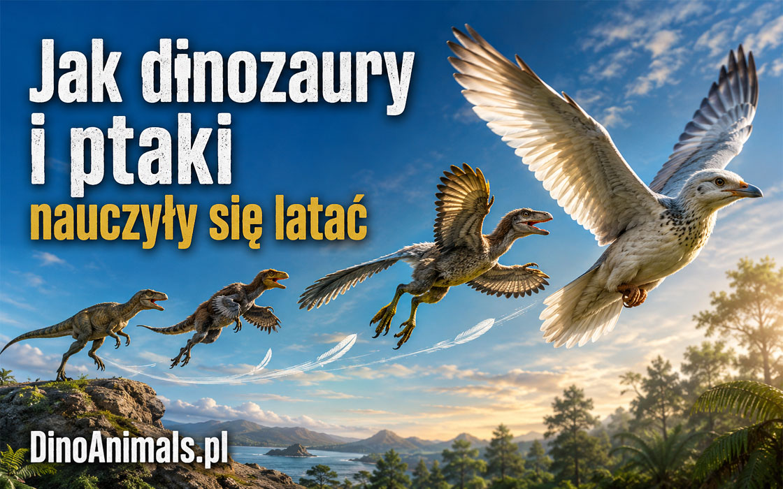 Jak dinozaury i ptaki nauczyły się latać by DInoAnimals.pl